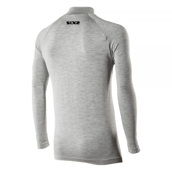 Merino Wool long-sleeve mock turtleneck jersey - Afbeelding 2