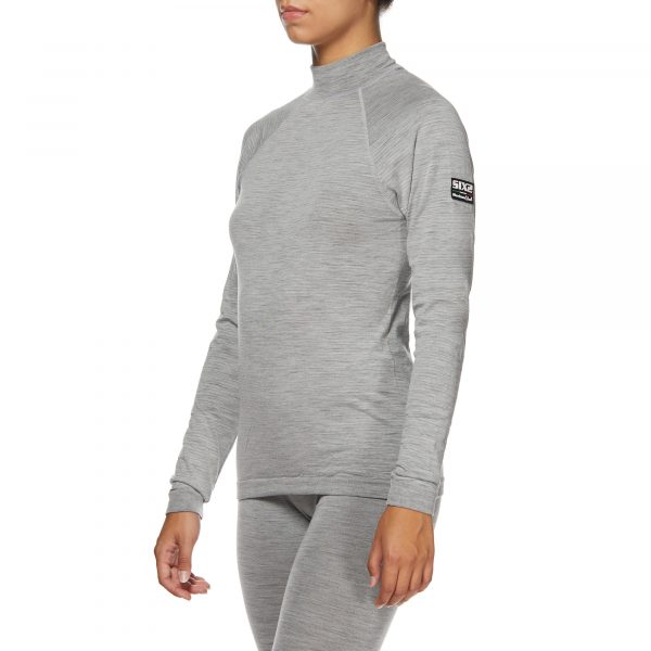 Merino Wool long-sleeve mock turtleneck jersey - Afbeelding 5