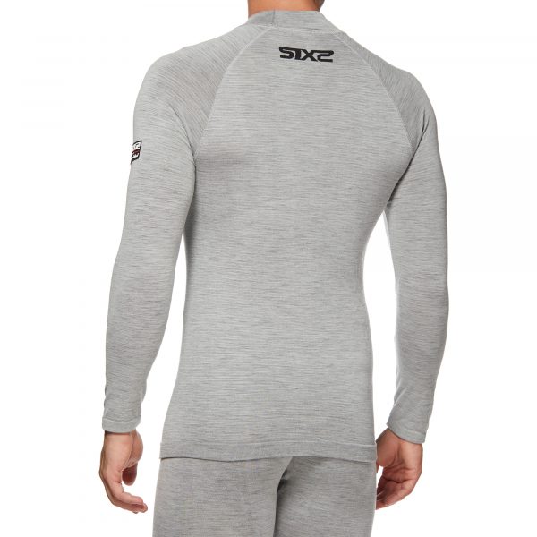 Merino Wool long-sleeve mock turtleneck jersey - Afbeelding 4