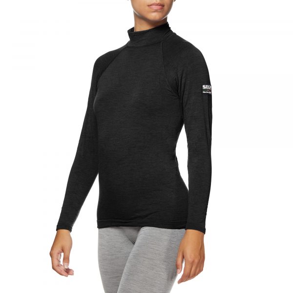 Merino Wool long-sleeve mock turtleneck jersey - Afbeelding 11