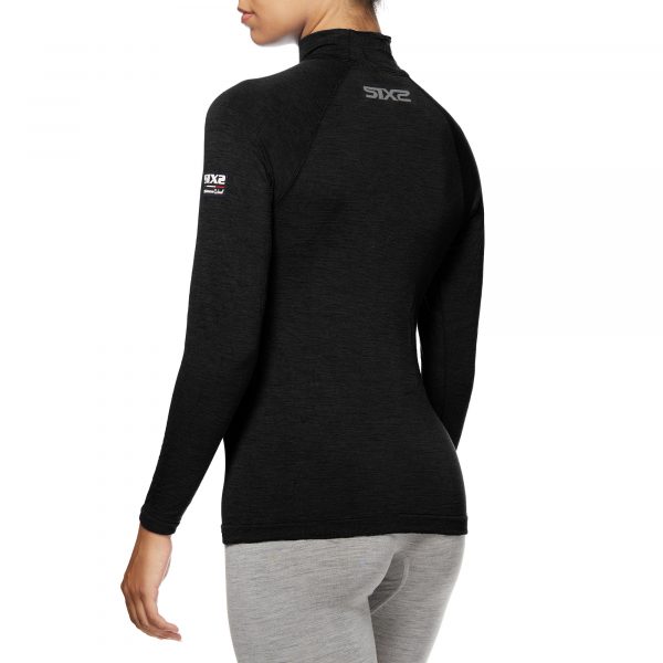 Merino Wool long-sleeve mock turtleneck jersey - Afbeelding 12